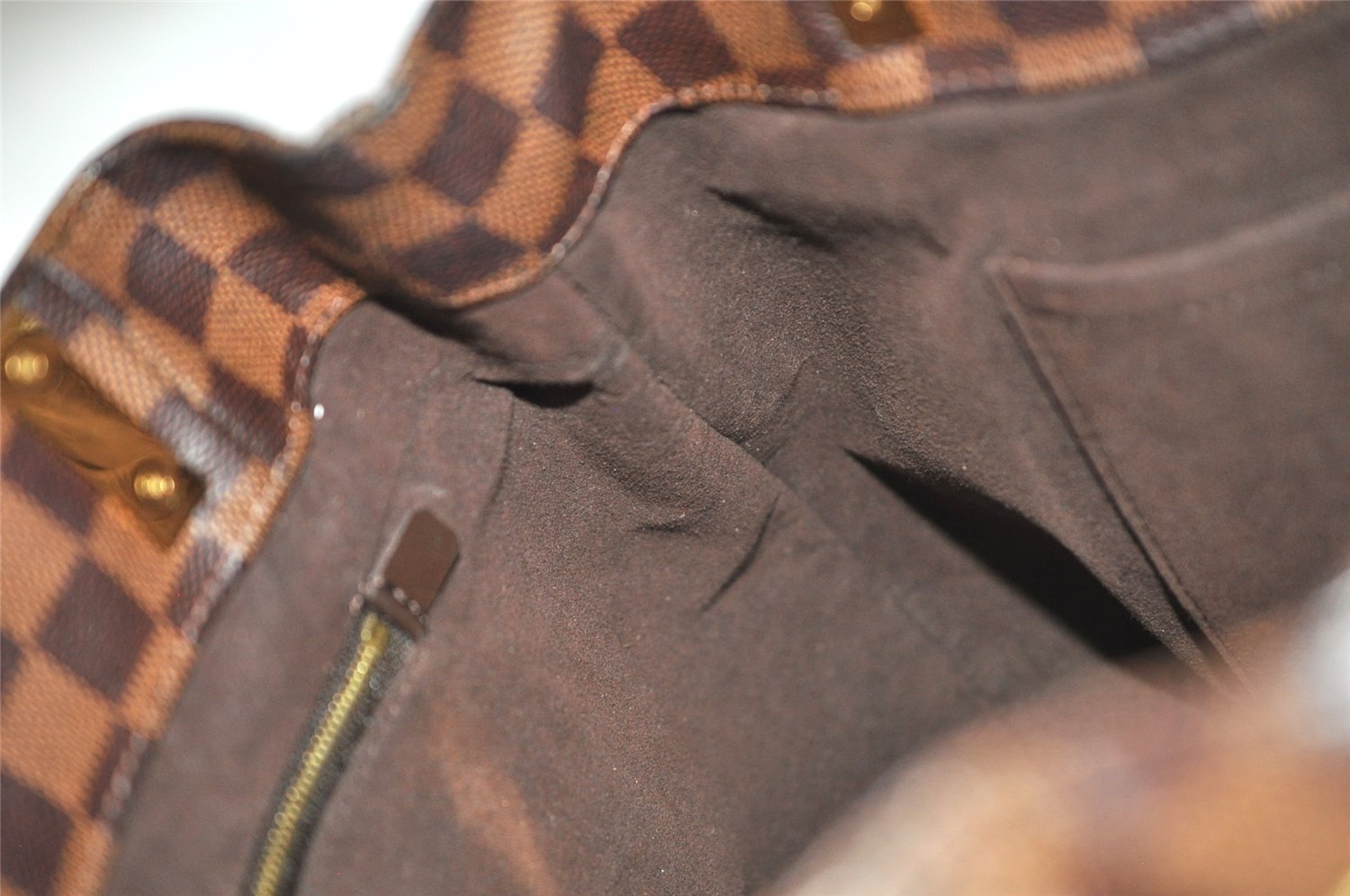 Authentic Louis Vuitton Damier Marylebone PM Shoulder Tote Bag N41215 LV 4985J