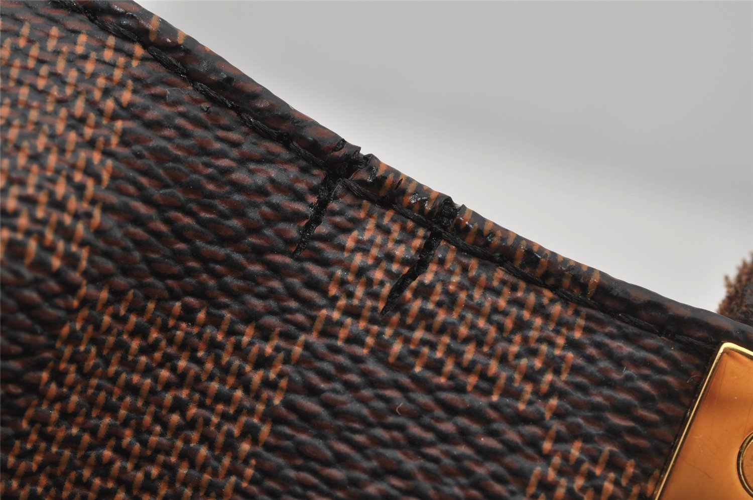 Authentic Louis Vuitton Damier Marylebone PM Shoulder Tote Bag N41215 LV 4985J