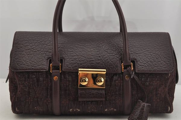 Auth Louis Vuitton Monogram Volupte Beaute 2Way Hand Bag M93474 Purple 4987J