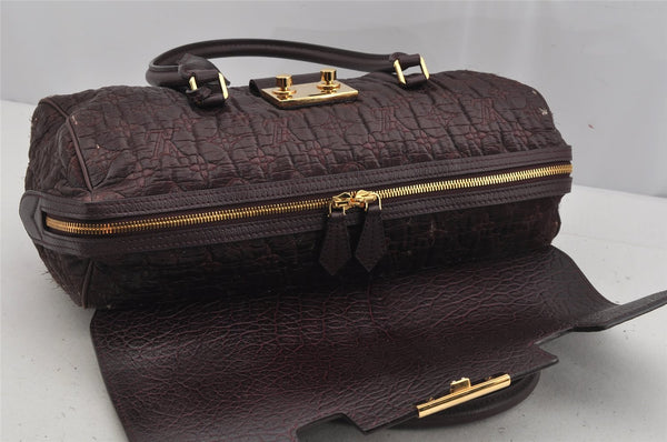 Auth Louis Vuitton Monogram Volupte Beaute 2Way Hand Bag M93474 Purple 4987J