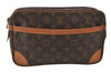 Authentic Louis Vuitton Monogram Compiegne 28 Clutch Hand Bag M51845 LV 4987K