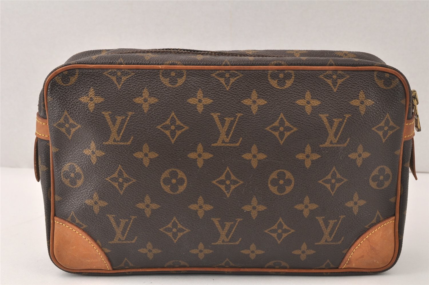 Authentic Louis Vuitton Monogram Compiegne 28 Clutch Hand Bag M51845 LV 4987K