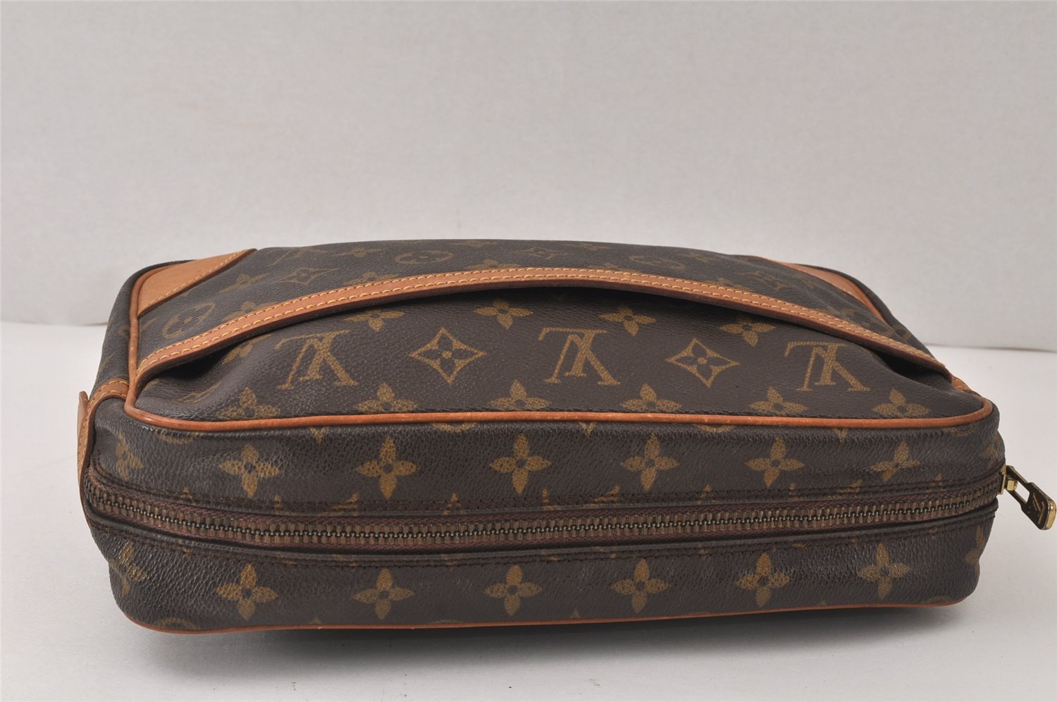 Authentic Louis Vuitton Monogram Compiegne 28 Clutch Hand Bag M51845 LV 4987K