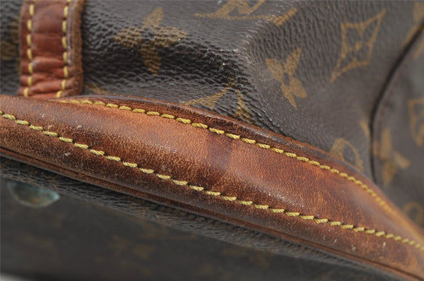 Authentic Louis Vuitton Monogram Bucket GM Shoulder Tote Bag M42236 Junk 4988I