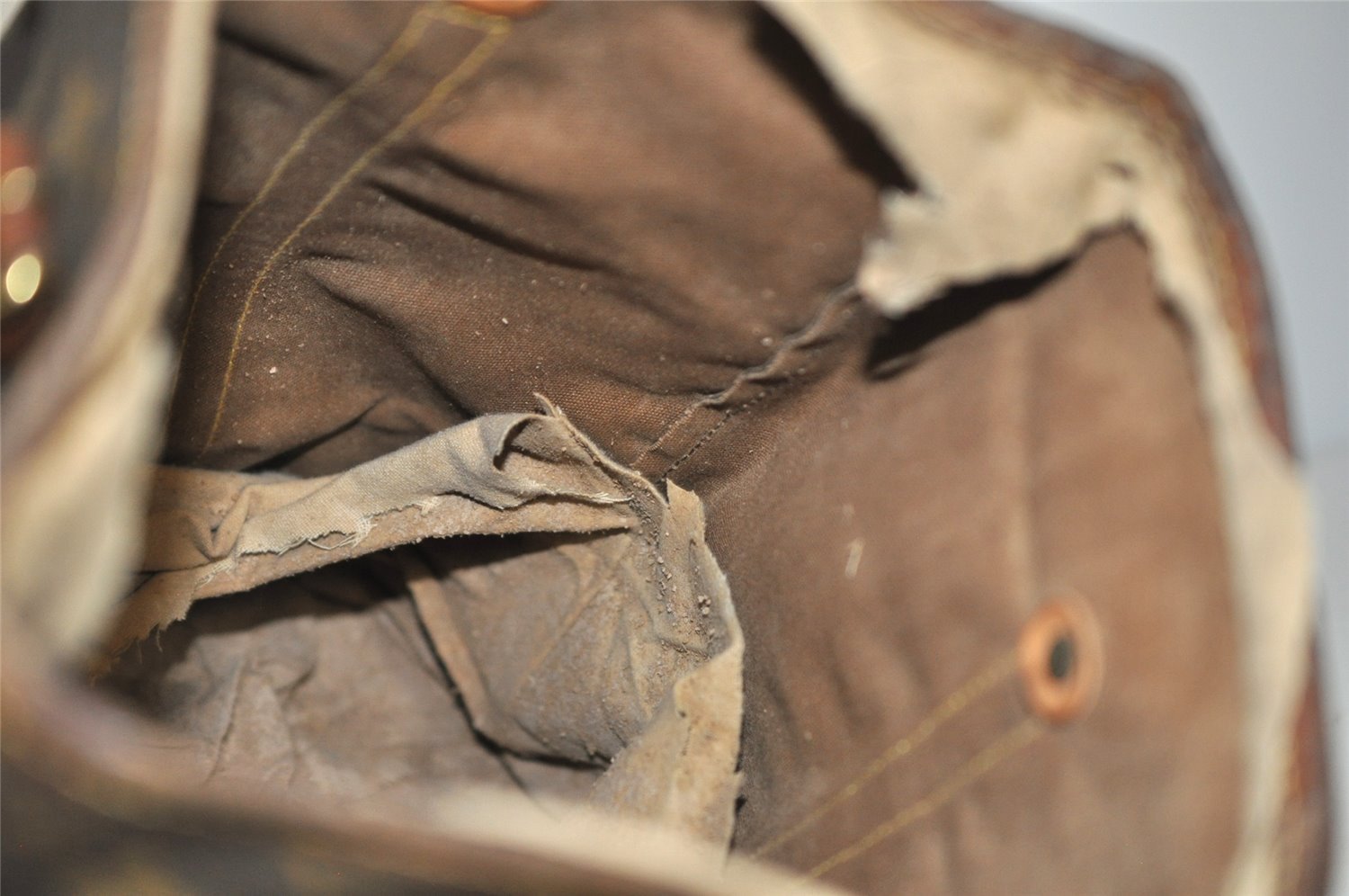 Authentic Louis Vuitton Monogram Bucket GM Shoulder Tote Bag M42236 Junk 4988I