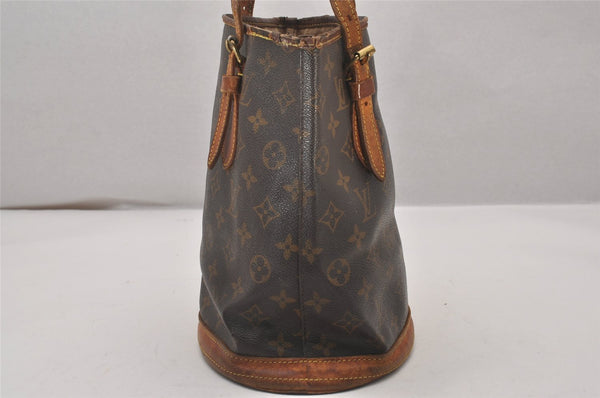 Authentic Louis Vuitton Monogram Bucket PM Shoulder Tote Bag M42238 LV 4989I