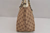 Authentic GUCCI Abbey Shoulder Tote Bag GG Canvas Leather 141470 Brown 4991J