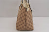 Authentic GUCCI Abbey Shoulder Tote Bag GG Canvas Leather 141470 Brown 4991J