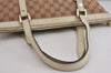 Authentic GUCCI Abbey Shoulder Tote Bag GG Canvas Leather 141470 Brown 4991J