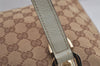 Authentic GUCCI Abbey Shoulder Tote Bag GG Canvas Leather 141470 Brown 4991J