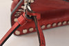 Authentic PRADA GLACE'CALF Leather Shoulder Cross Body Bag 1BH077 Red 4991K