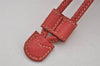 Authentic GUCCI Bamboo Backpack Purse Suede Leather Red 4992K