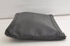 Authentic BALENCIAGA Navy Clip L Clutch Bag Calf Skin 373840 Black 4993K