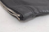 Authentic BALENCIAGA Navy Clip L Clutch Bag Calf Skin 373840 Black 4993K