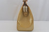 Authentic Louis Vuitton Vernis Brea MM 2Way Hand Bag Yellow M90108 LV 4995J