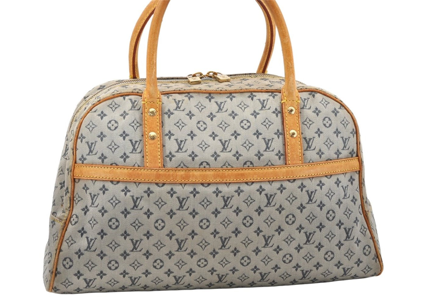 Authentic Louis Vuitton Monogram Mini Marie Shoulder Bag Blue M92003 Junk 4995K