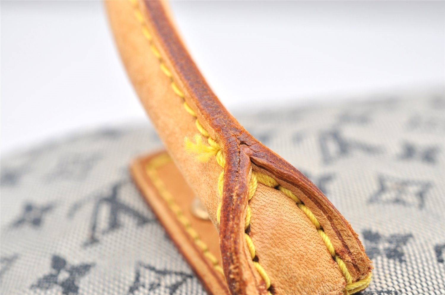 Authentic Louis Vuitton Monogram Mini Marie Shoulder Bag Blue M92003 Junk 4995K