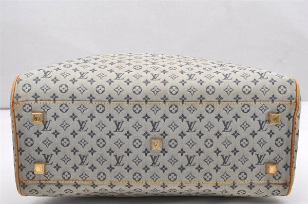 Authentic Louis Vuitton Monogram Mini Marie Shoulder Bag Blue M92003 Junk 4995K