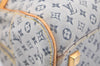 Authentic Louis Vuitton Monogram Mini Marie Shoulder Bag Blue M92003 Junk 4995K