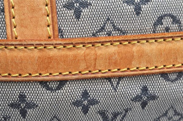 Authentic Louis Vuitton Monogram Mini Marie Shoulder Bag Blue M92003 Junk 4995K