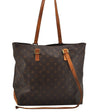Authentic Louis Vuitton Monogram Cabas Mezzo Shoulder Tote Bag M51151 Junk 4996J