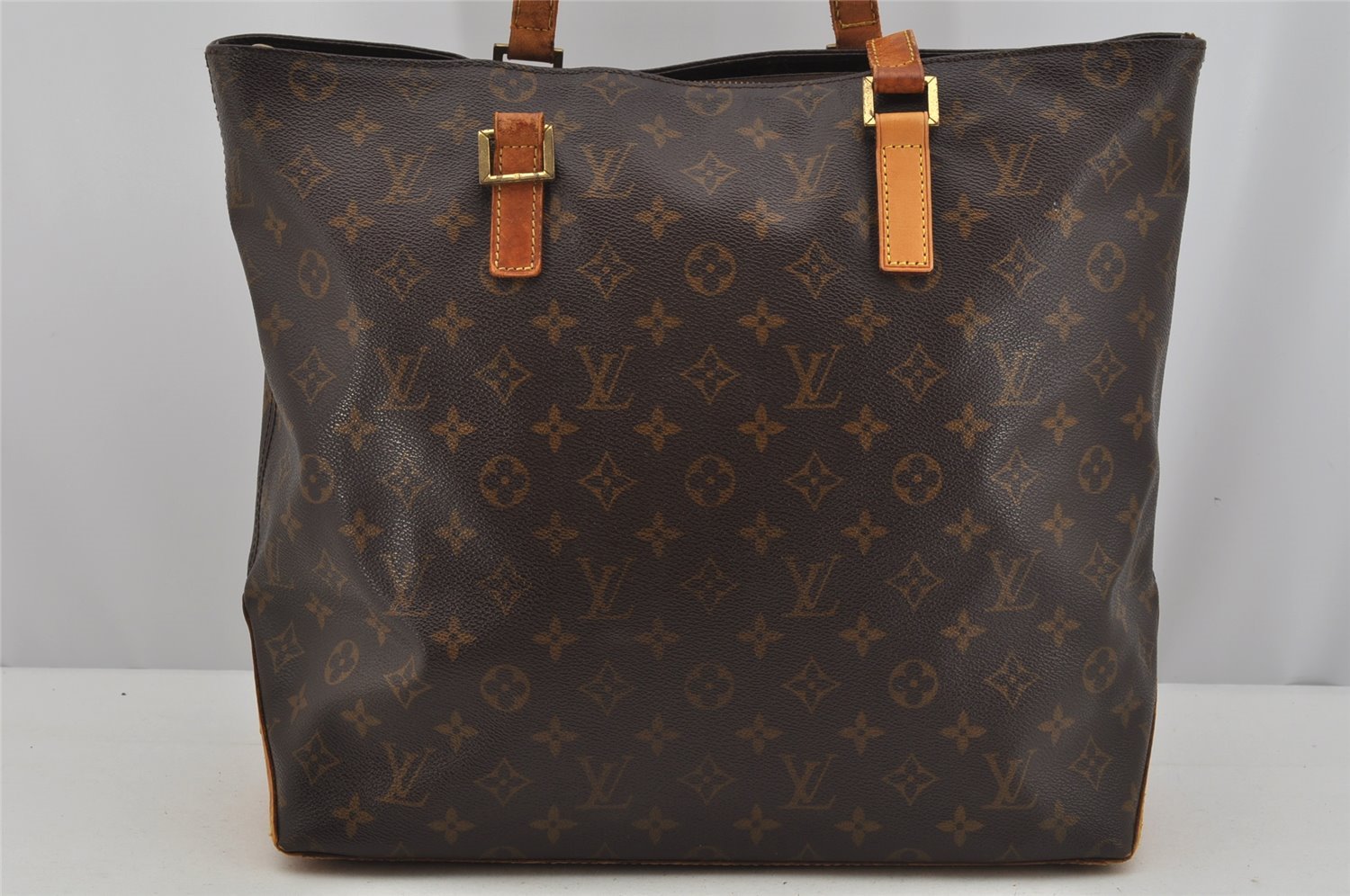 Authentic Louis Vuitton Monogram Cabas Mezzo Shoulder Tote Bag M51151 Junk 4996J