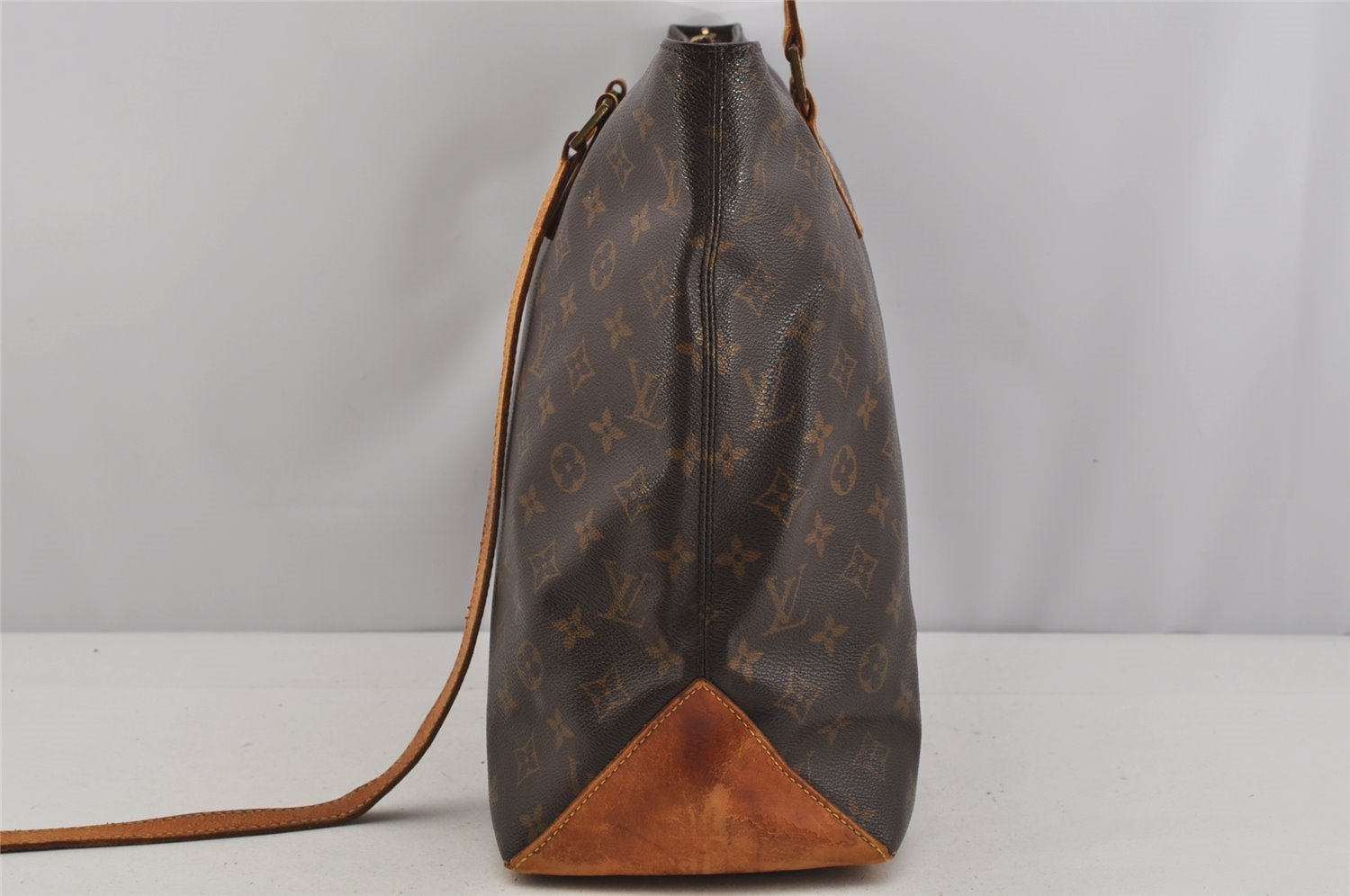 Authentic Louis Vuitton Monogram Cabas Mezzo Shoulder Tote Bag M51151 Junk 4996J