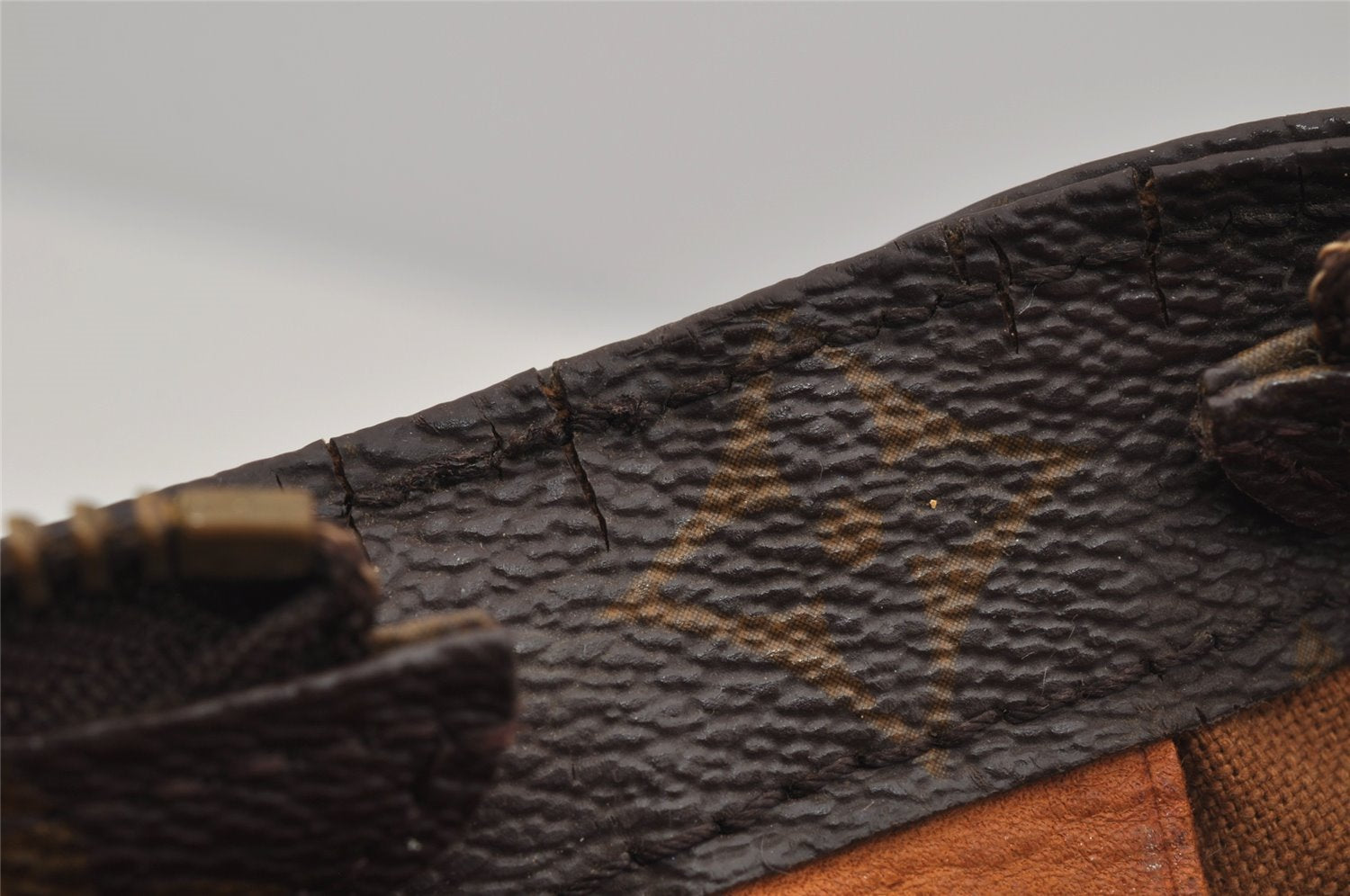 Authentic Louis Vuitton Monogram Cabas Mezzo Shoulder Tote Bag M51151 Junk 4996J