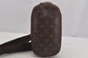 Authentic Louis Vuitton Monogram Pochette Gange Waist Body Bag M51870 LV 4998J