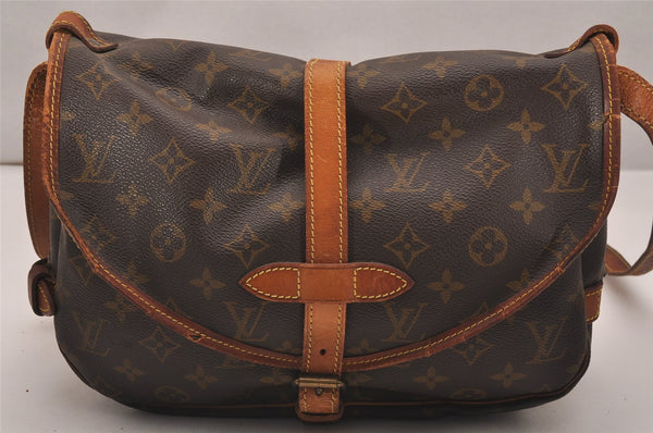 Authentic Louis Vuitton Monogram Saumur 30 Shoulder Cross Bag M42256 LV 4999J