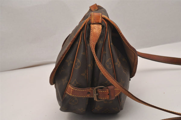Authentic Louis Vuitton Monogram Saumur 30 Shoulder Cross Bag M42256 LV 4999J