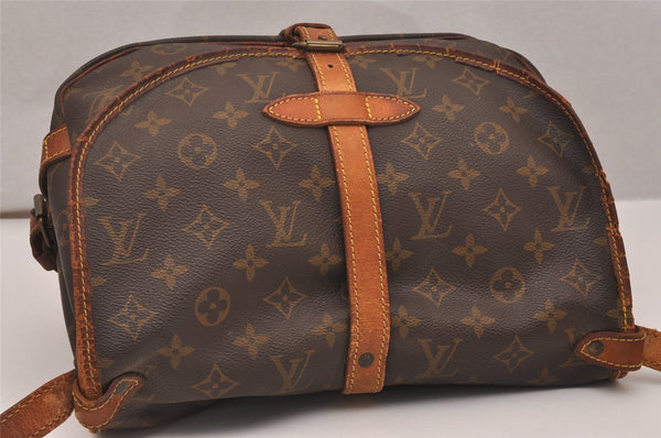 Authentic Louis Vuitton Monogram Saumur 30 Shoulder Cross Bag M42256 LV 4999J