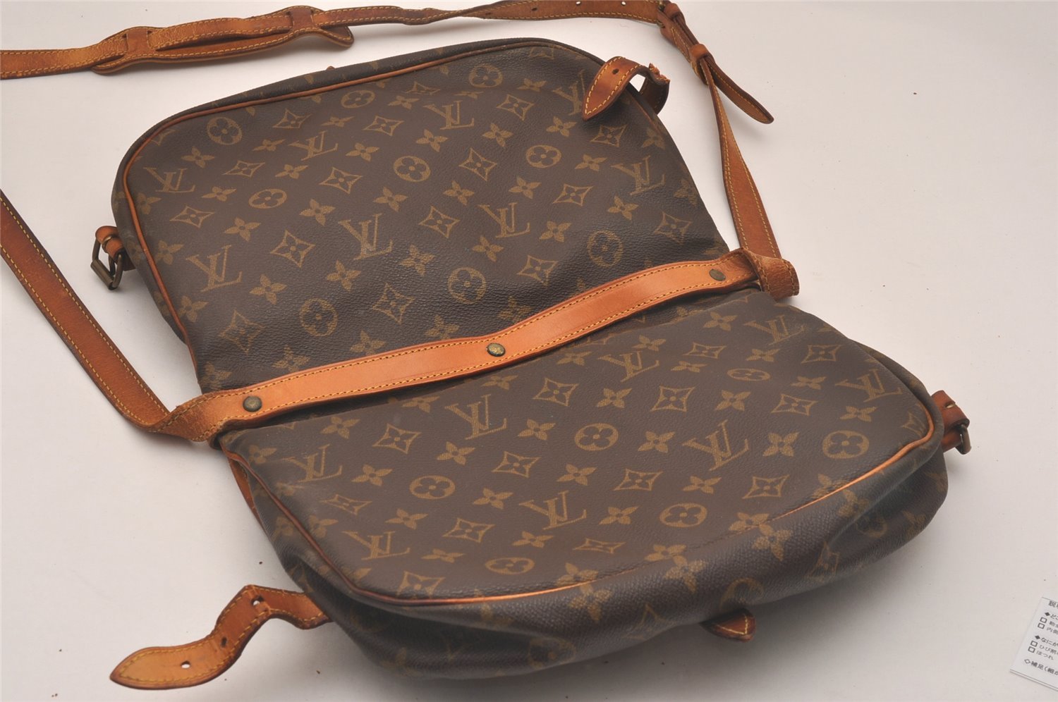 Authentic Louis Vuitton Monogram Saumur 30 Shoulder Cross Bag M42256 LV 4999J