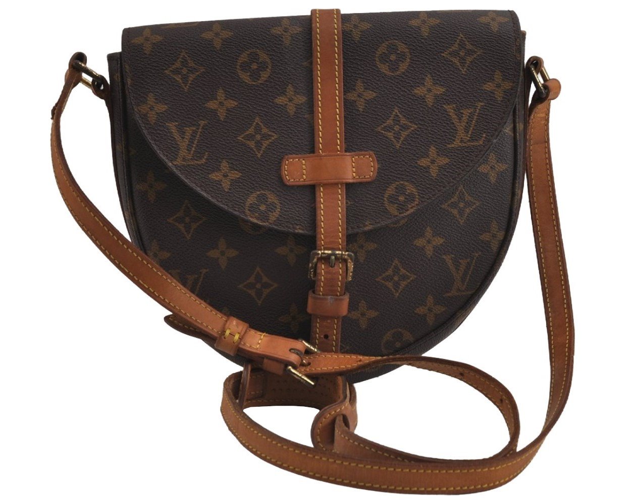 Authentic Louis Vuitton Monogram Chantilly MM Shoulder Cross Bag M51233 LV 5000J