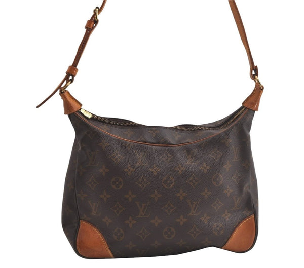 Authentic Louis Vuitton Monogram Boulogne 30 Shoulder Cross Bag M52165 LV 5000K