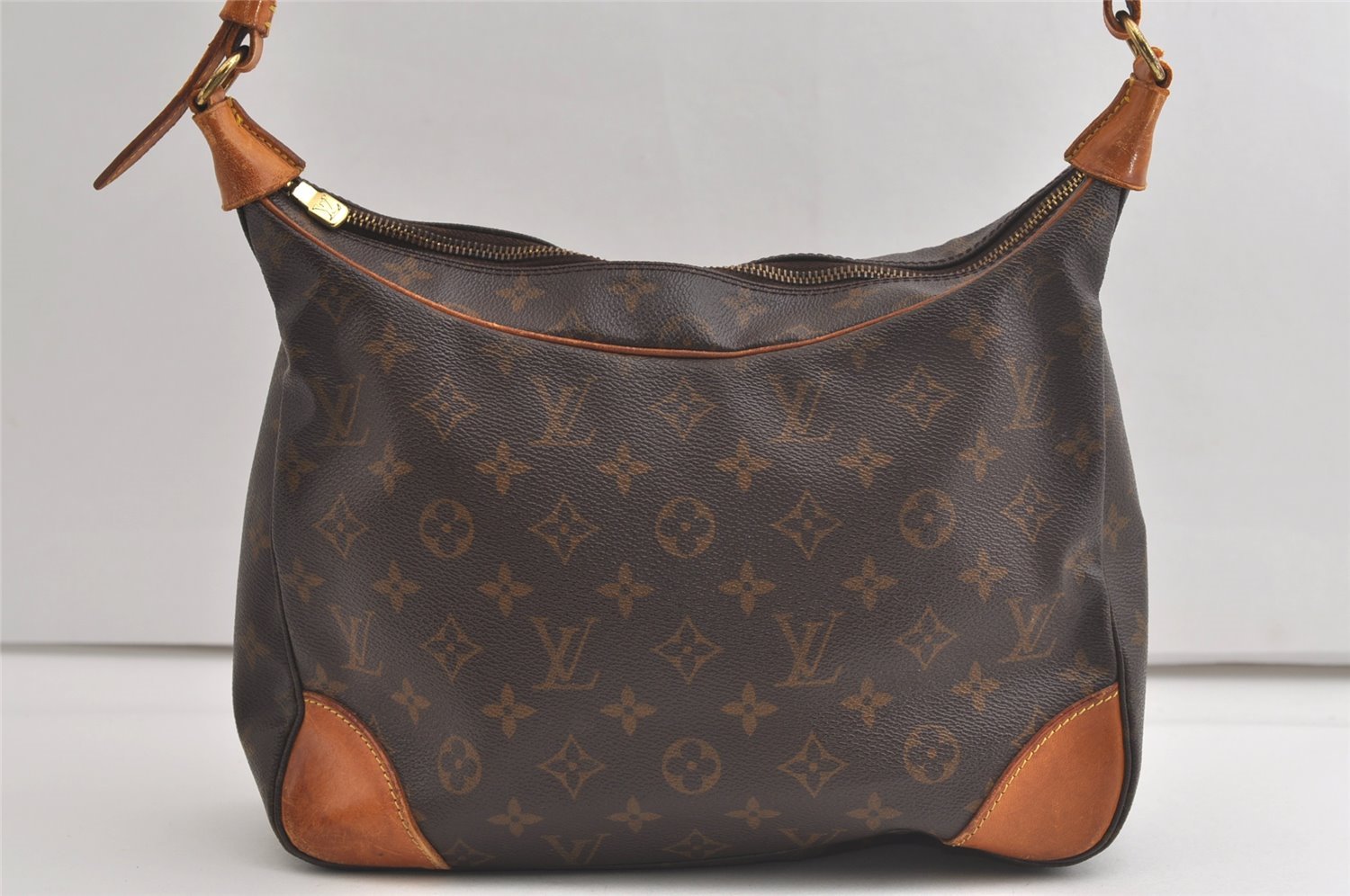 Authentic Louis Vuitton Monogram Boulogne 30 Shoulder Cross Bag M52165 LV 5000K