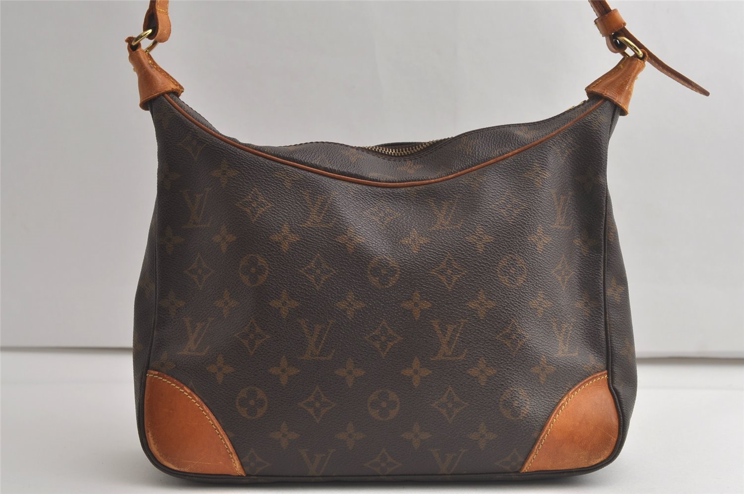 Authentic Louis Vuitton Monogram Boulogne 30 Shoulder Cross Bag M52165 LV 5000K