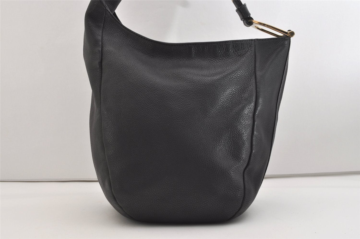 Authentic GUCCI Vintage Shoulder Hand Bag Leather 257050 Black 5002J