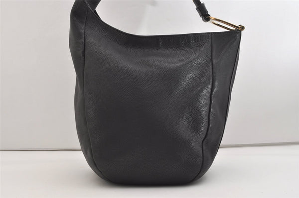 Authentic GUCCI Vintage Shoulder Hand Bag Leather 257050 Black 5002J