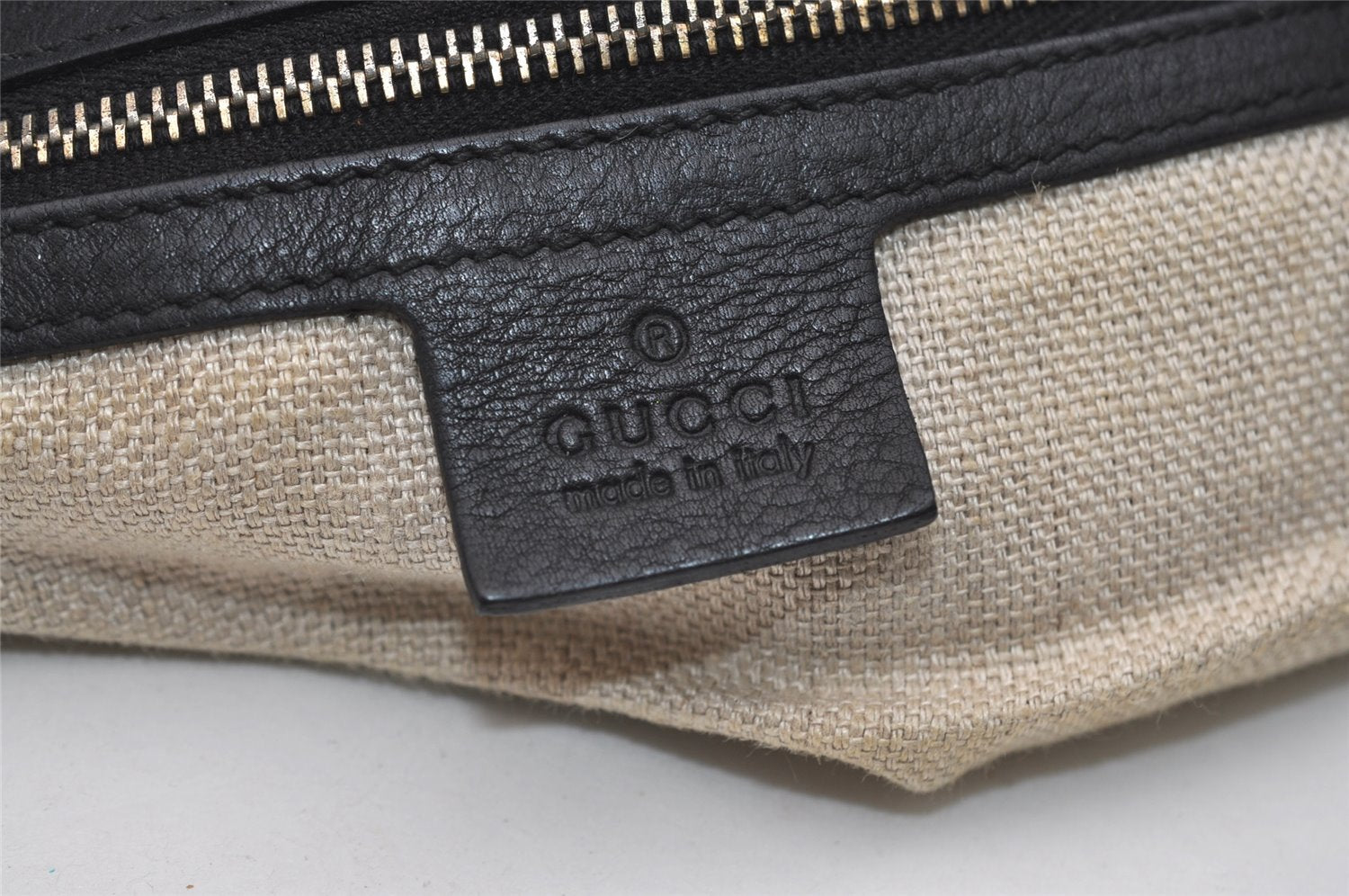 Authentic GUCCI Vintage Shoulder Hand Bag Leather 257050 Black 5002J