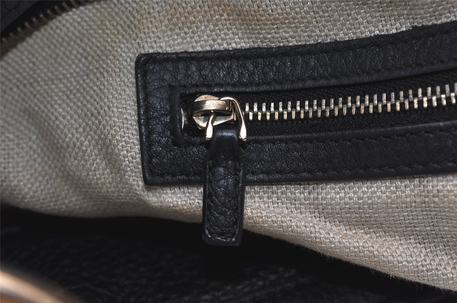 Authentic GUCCI Vintage Shoulder Hand Bag Leather 257050 Black 5002J