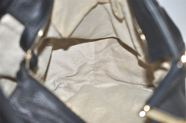 Authentic GUCCI Vintage Shoulder Hand Bag Leather 257050 Black 5002J