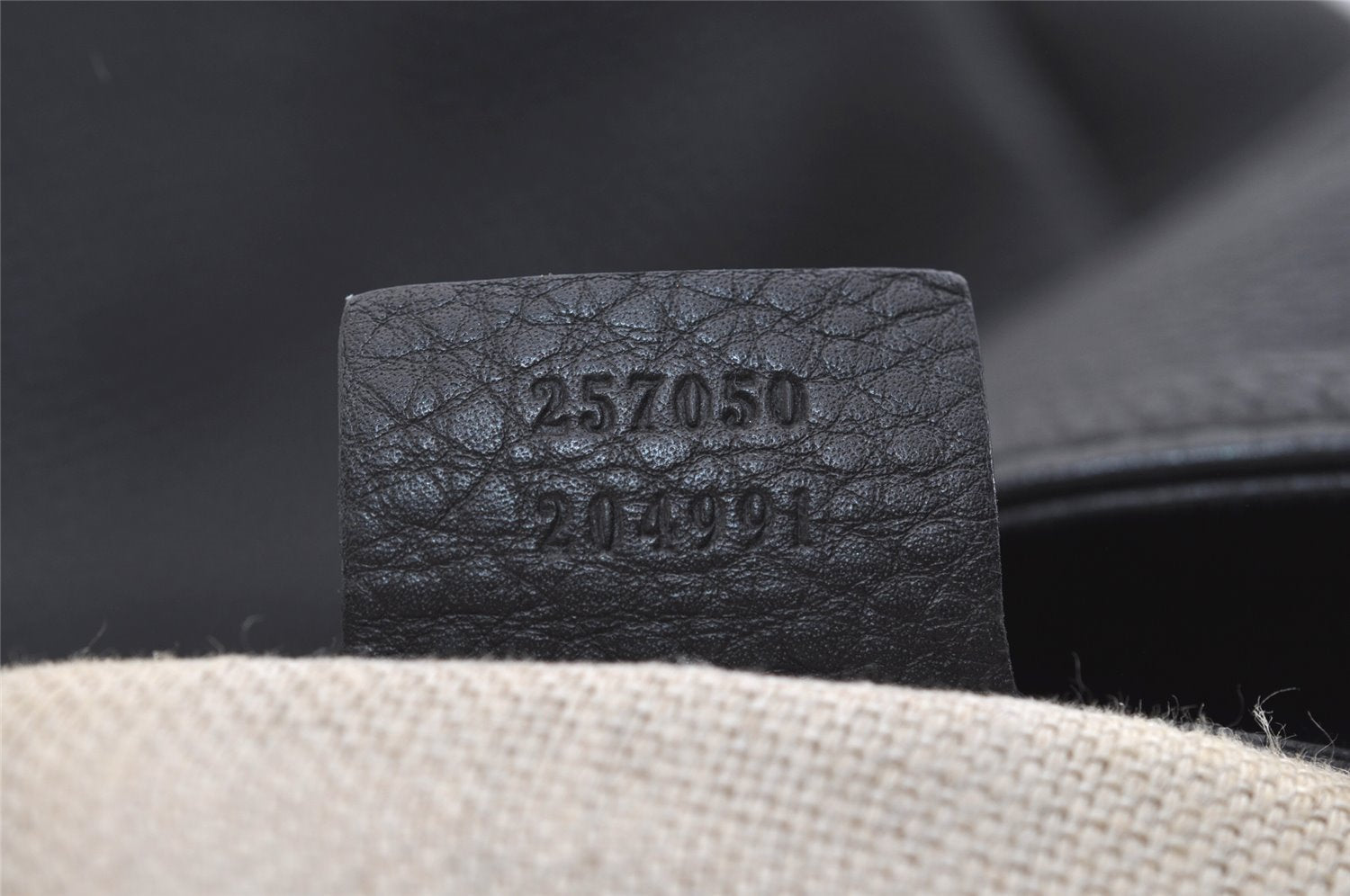 Authentic GUCCI Vintage Shoulder Hand Bag Leather 257050 Black 5002J