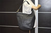 Authentic GUCCI Vintage Shoulder Hand Bag Leather 257050 Black 5002J