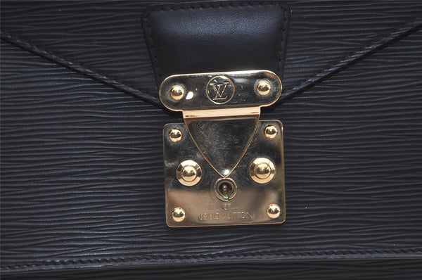Authentic Louis Vuitton Epi Monceau 2Way Shoulder Hand Bag Black M52122 LV 5003J