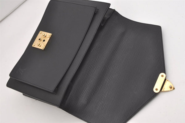 Authentic Louis Vuitton Epi Monceau 2Way Shoulder Hand Bag Black M52122 LV 5003J