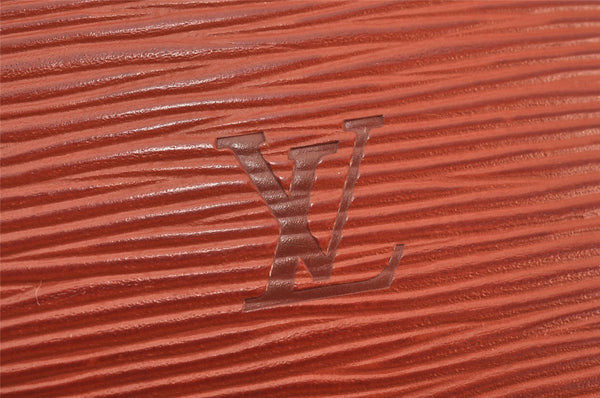 Authentic Louis Vuitton Epi Lussac Shoulder Tote Bag Brown M52283 LV 5004K