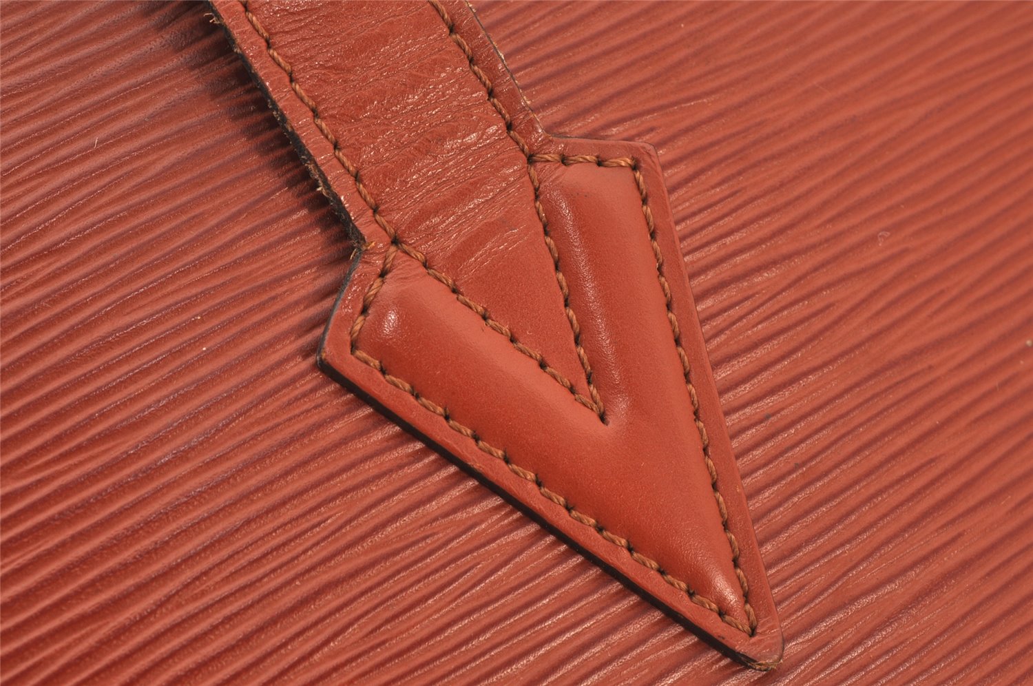 Authentic Louis Vuitton Epi Lussac Shoulder Tote Bag Brown M52283 LV 5004K