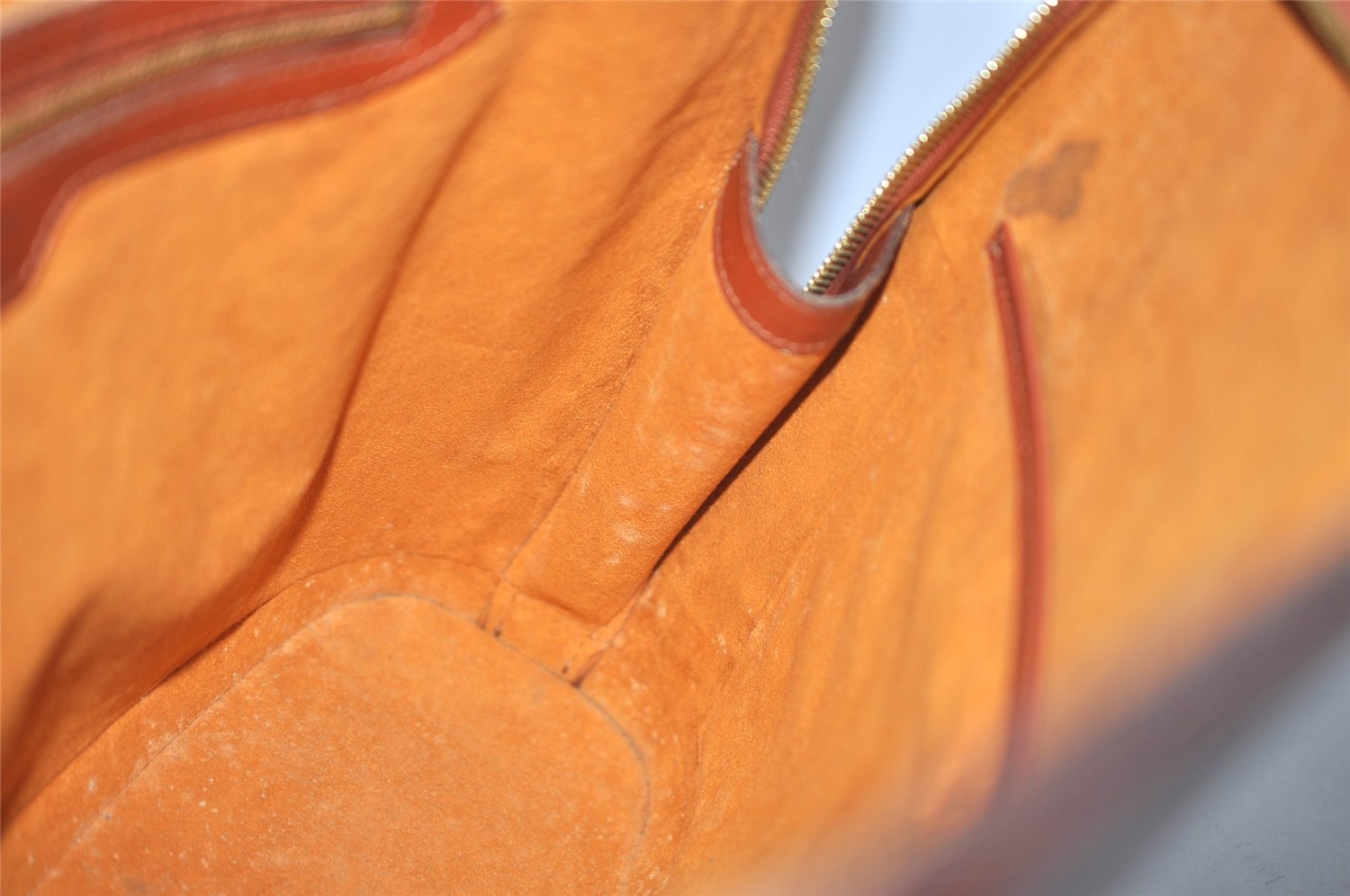 Authentic Louis Vuitton Epi Lussac Shoulder Tote Bag Brown M52283 LV 5004K