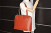 Authentic Louis Vuitton Epi Lussac Shoulder Tote Bag Brown M52283 LV 5004K